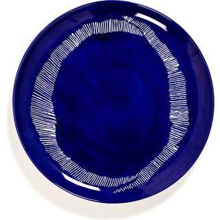 Serax Ottolenghi Feast tallerken L Ø26,5 cm 2-pak Dark blue stripes-white
