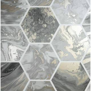 Arthouse Wallpaper Marbled Hex 908502