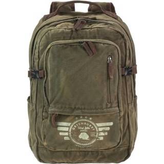 Rucksack Canvas 34x46cm "Aviator Harvard" khaki | Greenburry 5889-30