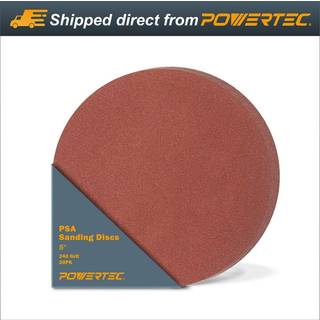 PowerTec 20 PCS 240 Grit 5 tommer PSA Slibing Discs Self Stick Adhesive Sandpapir 5 """" Til gipsvæg træbearbejdningsmaling Epoxy med tilfældige or