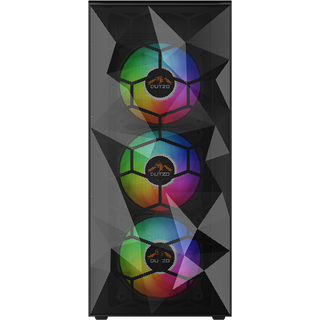DUTZO C330 TG RGB - Kabinet - Miditower - Sort