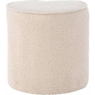 Heart puf teddy til børn beige.