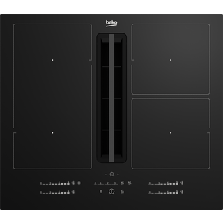Beko HIXI 64700 UF Sort Indbygget 60 cm Zone induktionskogeplade 4 zone(s) Indbygget hætte