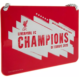 Liverpool FC Champions Of Europe skilt