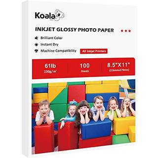 Koala tungv?gt fotopapir High Glossy 85x11 inches til inkjet -udskrivning 100 ark 61 lb