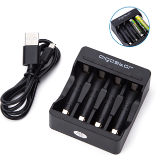 Batterioplader 4x AA/AAA - Sort