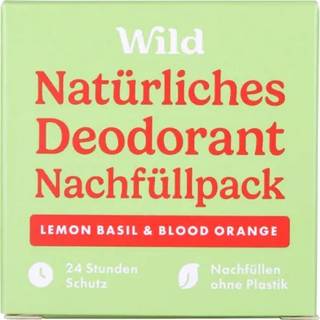 Wild Kropspleje Deodorant-genopfyldningDeostick Lemon Basil & Blood Orange Genopfyldning 40 g (1.350,00 kr / 1 kg) - 40 g