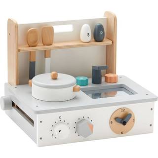 Kids Concept Køkken Mini Foldebar Hvid/natur - Legetøj Mix - 1000238