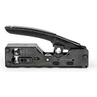Nedis Crimp Tang | CAT5 / CAT5e / CAT6 / CAT6a / CAT7 / RJ12 / RJ45 | Klipper / Plier | ABS / Stål | Sort