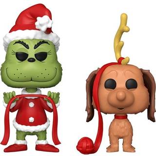 The Grinch(Anniversary) POP! Books Vinyl Figures 2-Pack Grinch w/ Max 9 cm