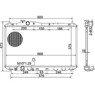 Køler, motorkøling HART 643 965