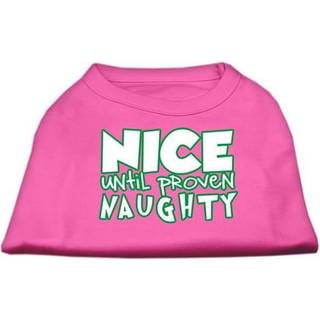 Trevligt tills bevisad stygg skärmtryck husdjurskjorta ljusrosa xl