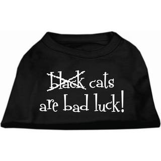 Svarta katter är Bad Luck Screen Print Shirt Black XXXL
