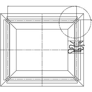 Electrolux magnetisk tætning, hvid, 577x947mm 2084759253
