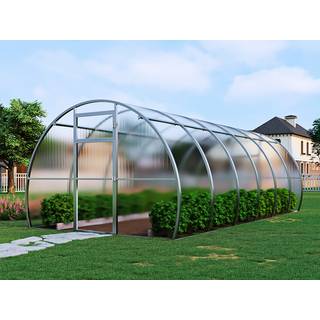 Drivhus polycarbonat, Strong NOVA 18m², 3x6m, Sølv