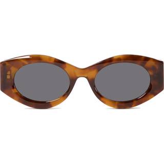 Azzedine Alaia AA0080S 002 52 Solbriller Kvinder Tortoiseshell - Brown Tortoise - 52mm