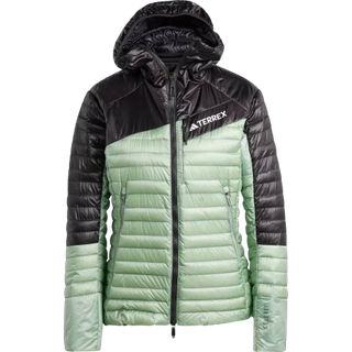 Terrex Techrock Down Hooded jakke - Silver Green / Black - L