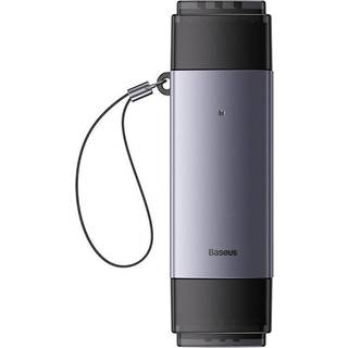 Baseus Lite Series SD/TF-hukommelseskortlæser WKQX060113, USB + USB-C - grå