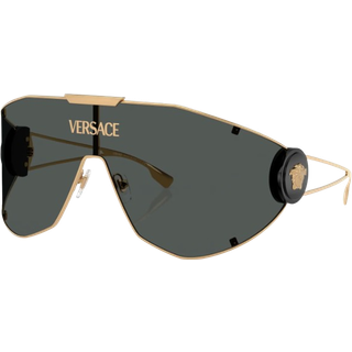 Versace Mand VE2268 100287 Solbriller Metal Guld Grå Geometrisk Normal