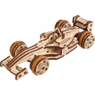 Ugears trä 3D -pussel för vuxna - Kompakt racermodellsatser Hantverk för vuxna byggnadssats - Easy DIY Miniature Kit trämodeller för vuxna att by