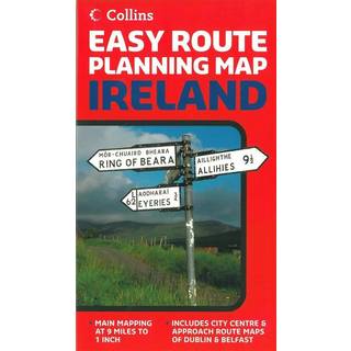 Ireland, Easy Route Planning Map