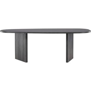 Grönvik spisebord oval 100x220cm sort.