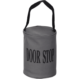 Cooler Türstopper Türsperre Sack Door-Stop Grau