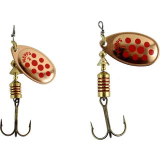 Mepps - Aglia Decoree Spinner Kobber Red Dots 4 (9g) Ribejagtogfikseri.dk