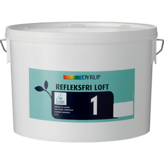 Dyrup loftmaling 6110 10 l hvid reflexfri 01