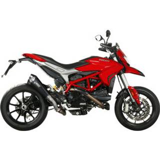 MIVV Delta Race-udstødningssystem med EG-BE Kulstof, sort, rustfrit stål