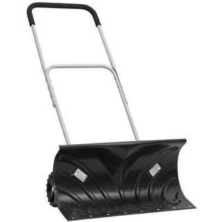 sneskovl med udvideligt håndtag 66 cm stålblad sort