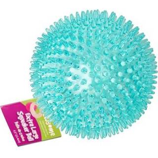 Gnawsome 4.5 Spiky Squeaker Ball Dog Legetøj - Ekstra store renser tænder og fremmer god tandlæge- og tandkødssundhed til dine kæledyrsfarver var