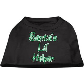 Santa's Lil 'Helper Screen Print Shirt Black XS