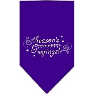 Säsonger hälsningar skärmtryck bandana lila små