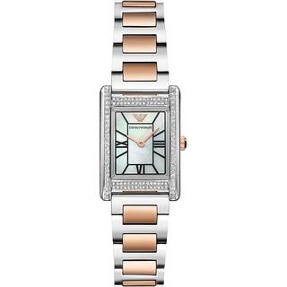 Emporio Armani Genni Two-Tone Stainless Steel Mother-of-Pearl Dial Women's Watch AR11626