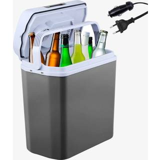 Arebos® elektrisk køleboks 20L - bil & stikkontakt,kølig & varm,mobilt køleskab
