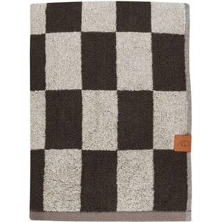 Mette Ditmer Retro Badehåndklæde 70x133 Cm Chocolate - Håndklæder & Badelagner Økologisk Bomuld Chokolade - RETTWL01