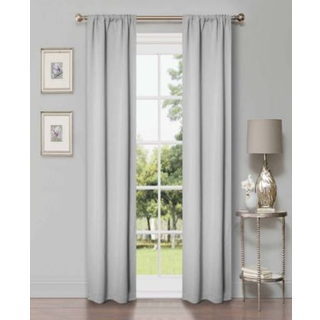 Superior Blackout Curtains Room Darkering Sovev?relse Draper K?kken Stue Vindue Accenter Sol, der blokerer termisk 2 pak stang Lomme Solid Blacko