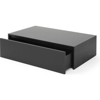 New Works Mass Coffee Table High w. Drawer Sofabord Black Stained Oak