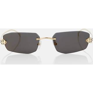 Cartier Eyewear Collection PanthÃ¨re de Cartier rectangular sunglasses - gold - One Size