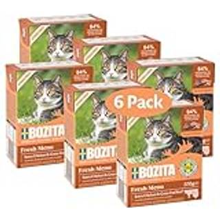 Bozita Feline Steriliseret Tetra Pieces i gelé Kylling/oksekød 6x370 g