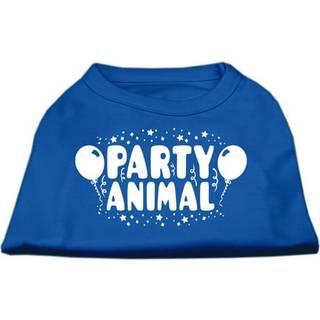 Party Animal Screen Print Shirt Blue Med