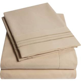 1500 Supreme Collection Full Sheet Sets Taupe - Luxury Hotel Bed Seng