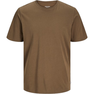Ensfarvet O-hals T-shirt