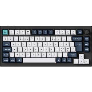 Keychron Q1 MAX 75% Knob Wireless Tri-Mode QMK/VIA - Gateron Jupiter Red - ND - Gaming Tastatur - Uden Numpad - Nordisk - Sort
