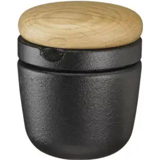 Skeppshult Gewürzmühle Swing S - Gusseisen mit Eichenholzdeckel - Braun,Schwarz