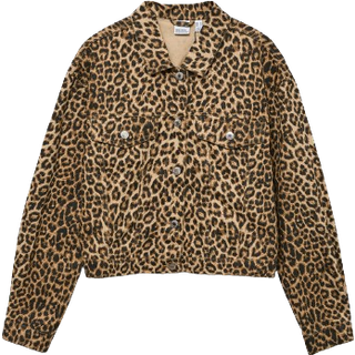 VERO MODA dame jakke VMTALLULAH - Silver Mink LEOPARD - M
