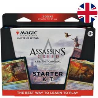 Magi: The Gathering - Assassins Creed Starter Kit | Lær at spille magi med 2 Assassins Creed-tema dæk | 2 Player Collectible Card Game i alderen