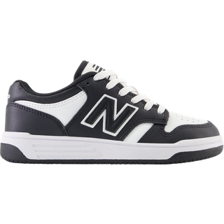 New Balance Børn 480 i Sort/Hvid Synthetic, Størrelse 28.5