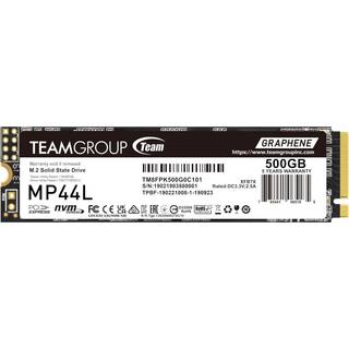 Team Group MP44L TM8FPK500G0C101 internal solid state drive 500 GB M.2 PCI Express 4.0 NVMe SLC